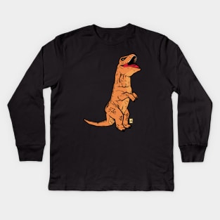 T-rex Halloween Costume Kids Long Sleeve T-Shirt